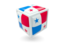 Panama. Cube icon. Download icon.