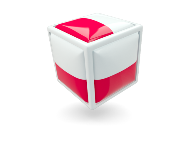 Cube icon. Download flag icon of Poland at PNG format