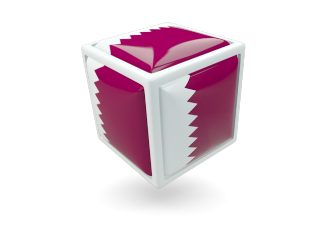 Cube icon. Download flag icon of Qatar at PNG format
