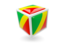 Republic of the Congo. Cube icon. Download icon.