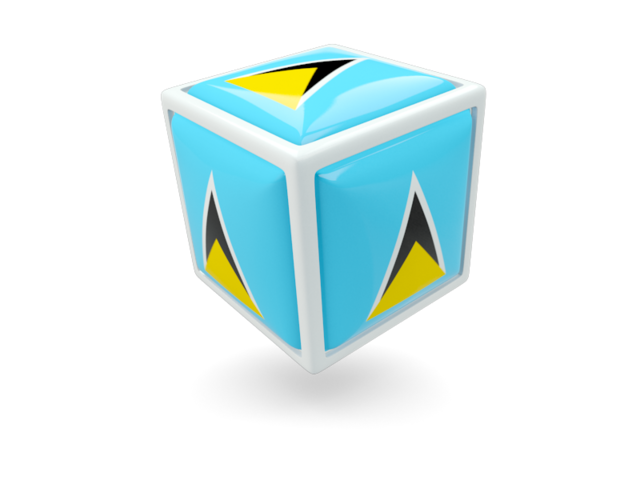 Cube icon. Download flag icon of Saint Lucia at PNG format
