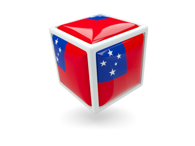 Cube icon. Download flag icon of Samoa at PNG format