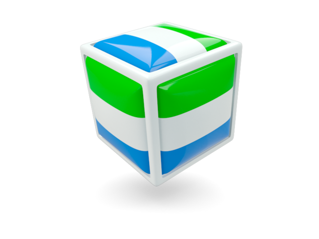 Cube icon. Download flag icon of Sierra Leone at PNG format
