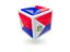 Sint Maarten. Cube icon. Download icon.