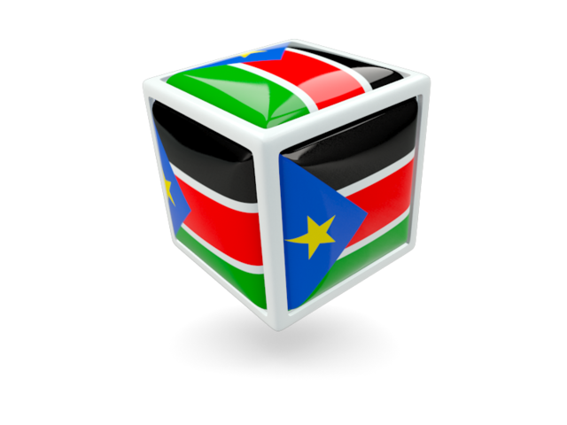 Иконка-кубик. Скачать флаг. Южный Судан