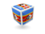 Swaziland. Cube icon. Download icon.
