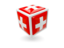 Switzerland. Cube icon. Download icon.