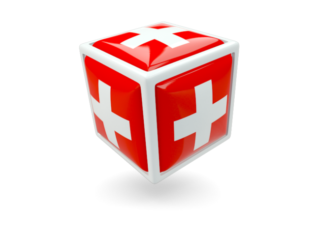 Иконка-кубик. Скачать флаг. Швейцария