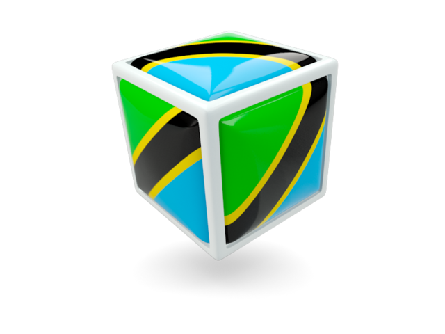 Cube icon. Download flag icon of Tanzania at PNG format