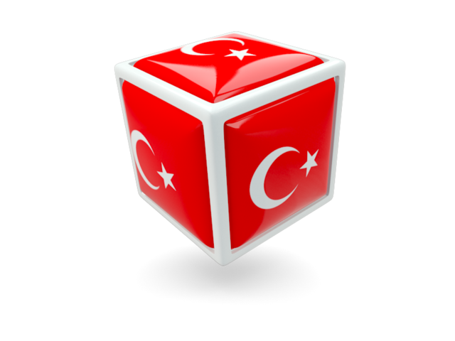 Иконка-кубик. Скачать флаг. Турция