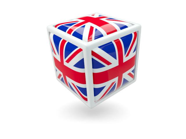 Иконка-кубик. Скачать флаг. Великобритания