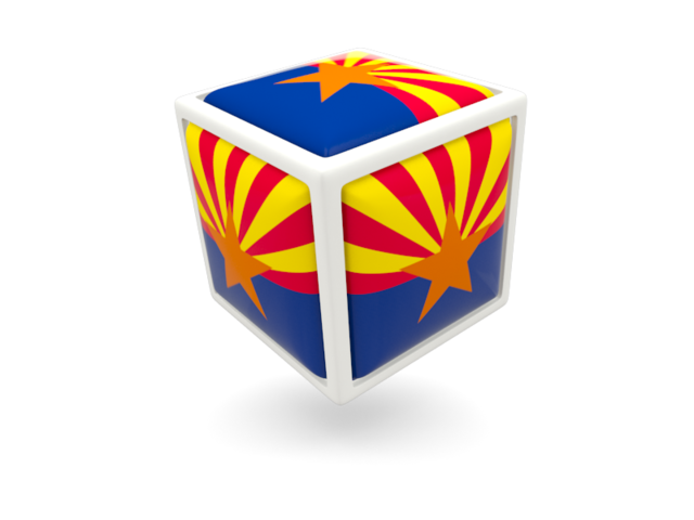 Cube icon. Download flag icon of Arizona