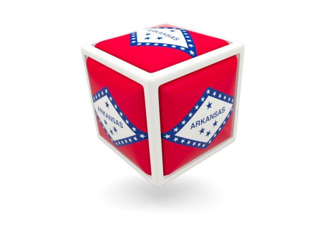 Cube icon. Download flag icon of Arkansas