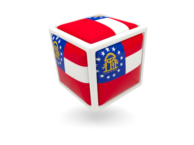 Cube icon. Download flag icon of Georgia