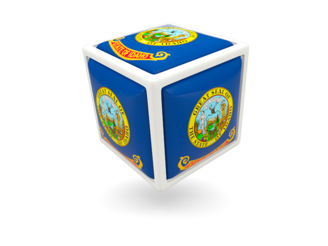 Cube icon. Download flag icon of Idaho