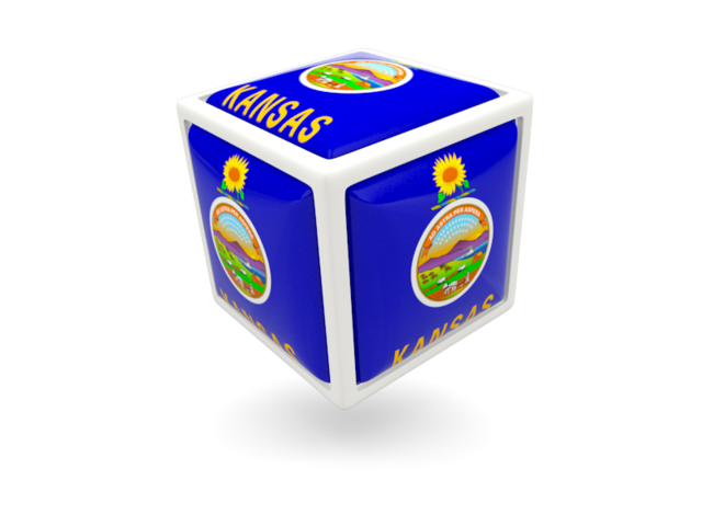 Cube icon. Download flag icon of Kansas