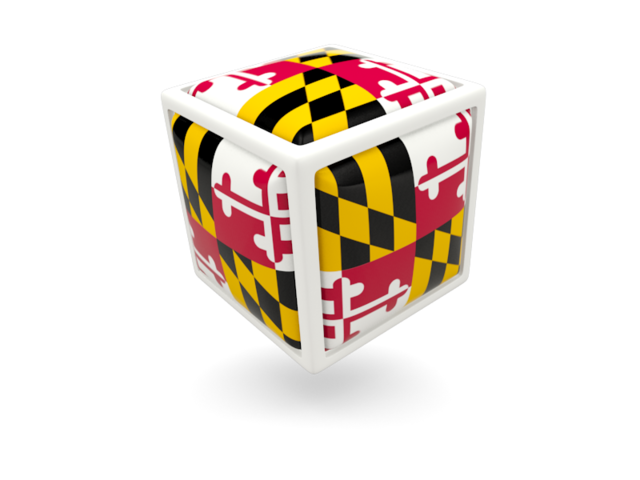 Cube icon. Download flag icon of Maryland