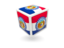 Flag of state of Missouri. Cube icon. Download icon