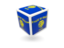 Flag of state of Oregon. Cube icon. Download icon