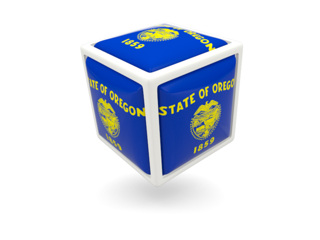 Cube icon. Download flag icon of Oregon