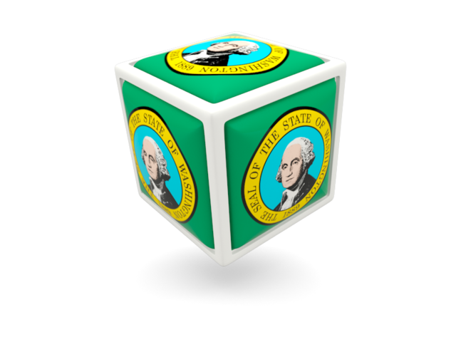 Cube icon. Download flag icon of Washington