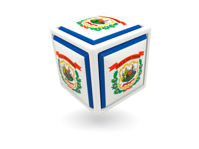 Cube icon. Download flag icon of West Virginia