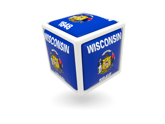 Cube icon. Download flag icon of Wisconsin