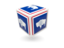 Flag of state of Wyoming. Cube icon. Download icon