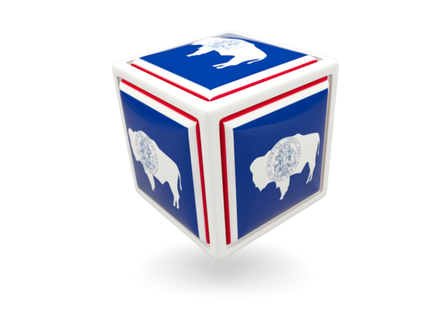 Cube icon. Download flag icon of Wyoming