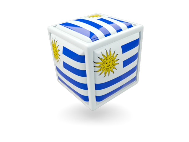 Иконка-кубик. Скачать флаг. Уругвай