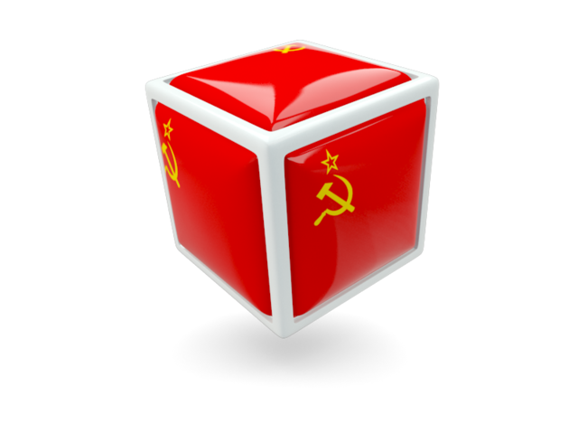 Cube icon. Download flag icon of Soviet Union at PNG format
