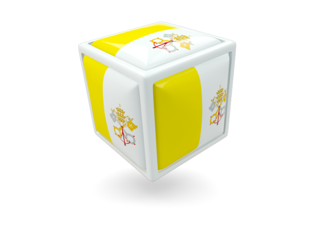 Cube icon. Download flag icon of Vatican City at PNG format