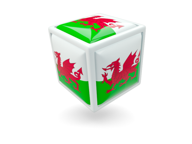 Иконка-кубик. Скачать флаг. Уэльс