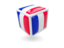 Wallis and Futuna. Cube icon. Download icon.