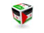 Western Sahara. Cube icon. Download icon.