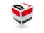 Yemen. Cube icon. Download icon.