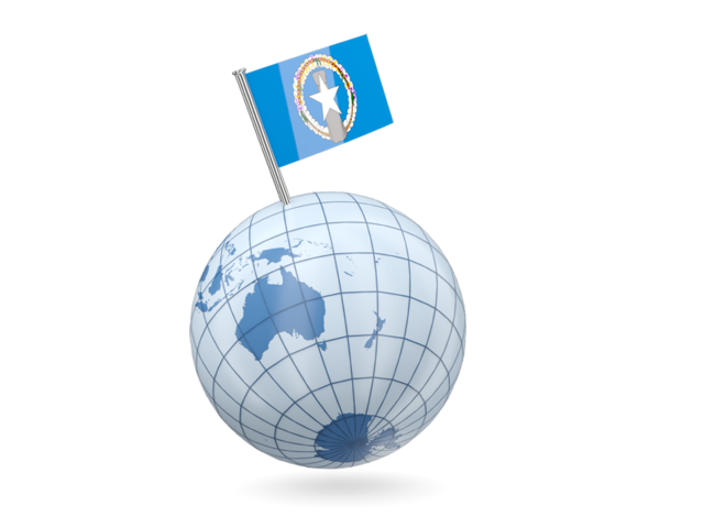 Earth with flag pin. Download flag icon of Northern Mariana Islands at PNG format