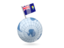 Saint Helena. Earth with flag pin. Download icon.