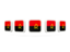 Angola. Five square icons. Download icon.