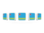 Аруба. Пять квадратных иконок. Скачать иллюстрацию.