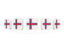 Faroe Islands. Five square icons. Download icon.