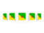 Гвиана. Пять квадратных иконок. Скачать иконку.