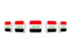 Iraq. Five square icons. Download icon.