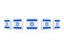 Israel. Five square icons. Download icon.