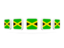 Jamaica. Five square icons. Download icon.