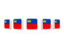 Liechtenstein. Five square icons. Download icon.