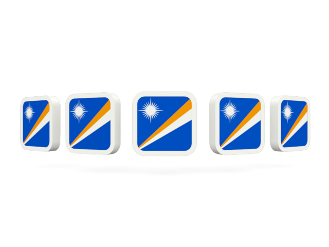 Five square icons. Download flag icon of Marshall Islands at PNG format