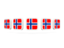 Норвегия. Пять квадратных иконок. Скачать иконку.