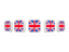 United Kingdom. Five square icons. Download icon.