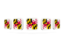 Flag of state of Maryland. Five square icons. Download icon